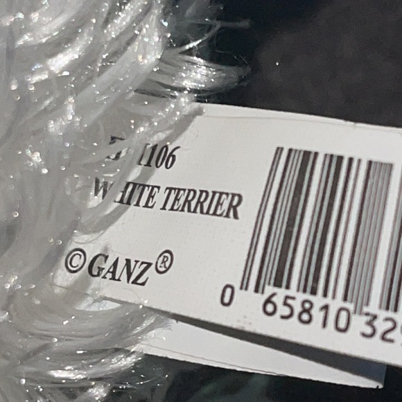 WEBKINZ Ganz WHITE TERRIER HM106 Hang/But tag no code stuffed animal plush - Picture 9 of 11